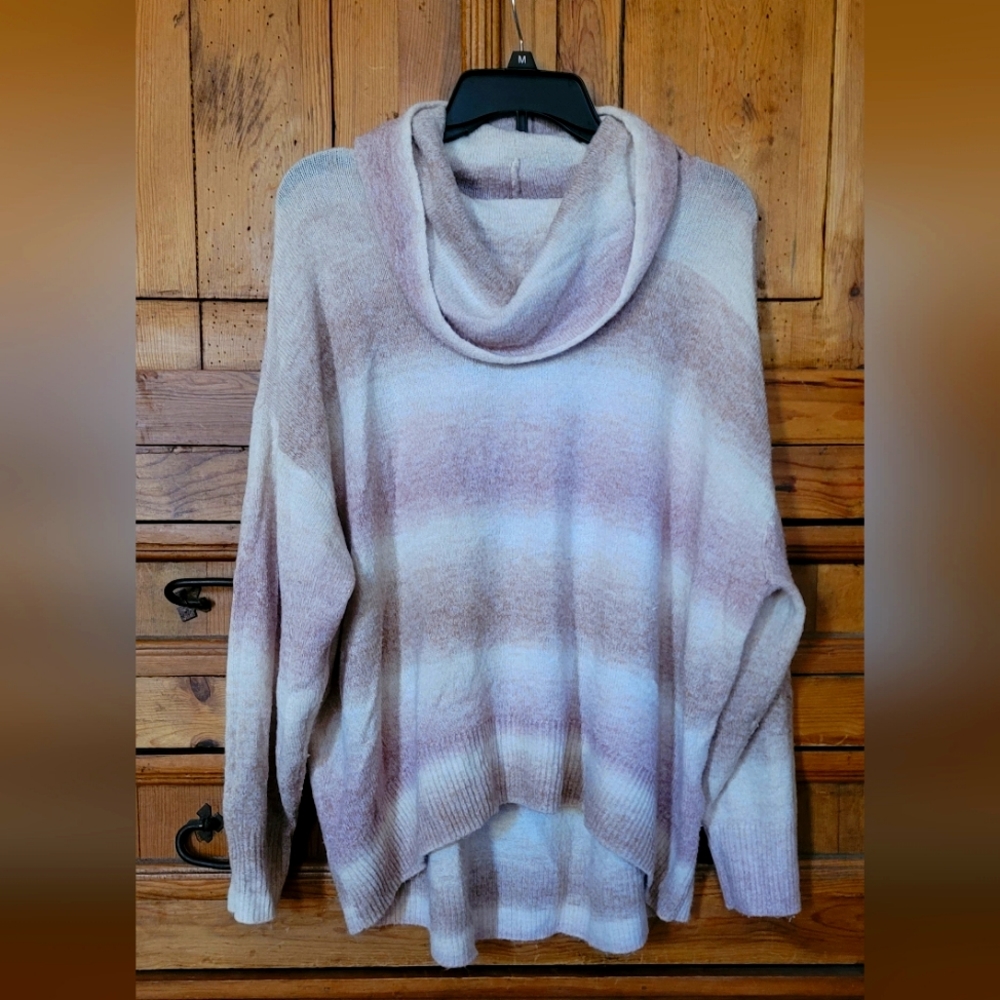 Cowl neck soft sweater